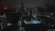Archiv Foto Webcam Blick von Frankfurter Messe auf die Skyline 01:00