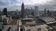 Archiv Foto Webcam Blick von Frankfurter Messe auf die Skyline 09:00