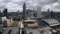 Archiv Foto Webcam Blick von Frankfurter Messe auf die Skyline 10:00