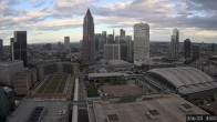 Archiv Foto Webcam Blick von Frankfurter Messe auf die Skyline 17:00