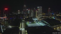 Archiv Foto Webcam Blick von Frankfurter Messe auf die Skyline 01:00