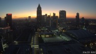 Archiv Foto Webcam Blick von Frankfurter Messe auf die Skyline 05:00