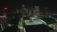 Archiv Foto Webcam Blick von Frankfurter Messe auf die Skyline 01:00