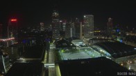 Archiv Foto Webcam Blick von Frankfurter Messe auf die Skyline 03:00