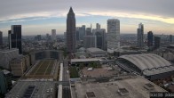 Archiv Foto Webcam Blick von Frankfurter Messe auf die Skyline 09:00