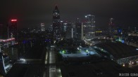 Archiv Foto Webcam Blick von Frankfurter Messe auf die Skyline 01:00