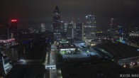 Archiv Foto Webcam Blick von Frankfurter Messe auf die Skyline 05:00
