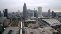 Archiv Foto Webcam Blick von Frankfurter Messe auf die Skyline 07:00