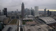 Archiv Foto Webcam Blick von Frankfurter Messe auf die Skyline 09:00