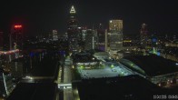 Archiv Foto Webcam Blick von Frankfurter Messe auf die Skyline 23:00