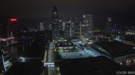 Archiv Foto Webcam Blick von Frankfurter Messe auf die Skyline 05:00