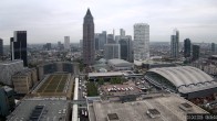 Archiv Foto Webcam Blick von Frankfurter Messe auf die Skyline 07:00