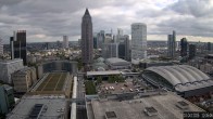 Archiv Foto Webcam Blick von Frankfurter Messe auf die Skyline 11:00