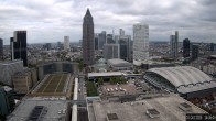 Archiv Foto Webcam Blick von Frankfurter Messe auf die Skyline 13:00