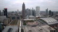 Archiv Foto Webcam Blick von Frankfurter Messe auf die Skyline 17:00