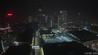 Archiv Foto Webcam Blick von Frankfurter Messe auf die Skyline 01:00
