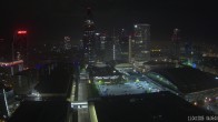 Archiv Foto Webcam Blick von Frankfurter Messe auf die Skyline 03:00