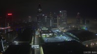 Archiv Foto Webcam Blick von Frankfurter Messe auf die Skyline 05:00
