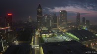 Archiv Foto Webcam Blick von Frankfurter Messe auf die Skyline 06:00