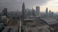 Archiv Foto Webcam Blick von Frankfurter Messe auf die Skyline 09:00