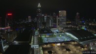 Archiv Foto Webcam Blick von Frankfurter Messe auf die Skyline 23:00