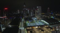 Archiv Foto Webcam Blick von Frankfurter Messe auf die Skyline 03:00