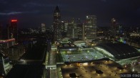 Archiv Foto Webcam Blick von Frankfurter Messe auf die Skyline 06:00