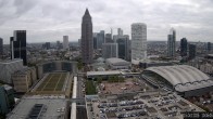 Archiv Foto Webcam Blick von Frankfurter Messe auf die Skyline 09:00