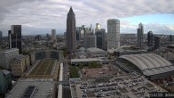 Archiv Foto Webcam Blick von Frankfurter Messe auf die Skyline 15:00