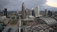 Archiv Foto Webcam Blick von Frankfurter Messe auf die Skyline 17:00