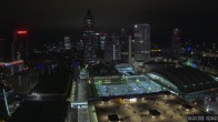 Archiv Foto Webcam Blick von Frankfurter Messe auf die Skyline 01:00
