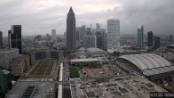 Archiv Foto Webcam Blick von Frankfurter Messe auf die Skyline 07:00