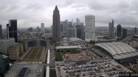 Archiv Foto Webcam Blick von Frankfurter Messe auf die Skyline 09:00