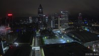 Archiv Foto Webcam Blick von Frankfurter Messe auf die Skyline 03:00