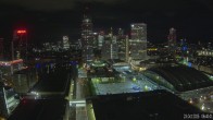 Archiv Foto Webcam Blick von Frankfurter Messe auf die Skyline 05:00