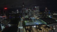 Archiv Foto Webcam Blick von Frankfurter Messe auf die Skyline 06:00