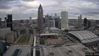 Archiv Foto Webcam Blick von Frankfurter Messe auf die Skyline 15:00