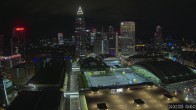Archiv Foto Webcam Blick von Frankfurter Messe auf die Skyline 23:00