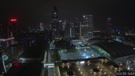 Archiv Foto Webcam Blick von Frankfurter Messe auf die Skyline 03:00