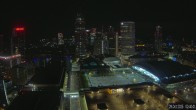 Archiv Foto Webcam Blick von Frankfurter Messe auf die Skyline 01:00