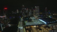 Archiv Foto Webcam Blick von Frankfurter Messe auf die Skyline 03:00