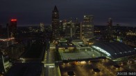 Archiv Foto Webcam Blick von Frankfurter Messe auf die Skyline 05:00