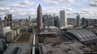 Archiv Foto Webcam Blick von Frankfurter Messe auf die Skyline 11:00