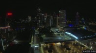 Archiv Foto Webcam Blick von Frankfurter Messe auf die Skyline 03:00