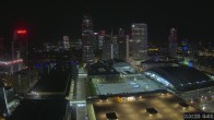 Archiv Foto Webcam Blick von Frankfurter Messe auf die Skyline 03:00