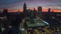 Archiv Foto Webcam Blick von Frankfurter Messe auf die Skyline 05:00