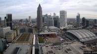 Archiv Foto Webcam Blick von Frankfurter Messe auf die Skyline 07:00