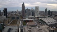 Archiv Foto Webcam Blick von Frankfurter Messe auf die Skyline 11:00