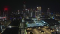 Archiv Foto Webcam Blick von Frankfurter Messe auf die Skyline 23:00