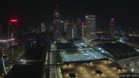 Archiv Foto Webcam Blick von Frankfurter Messe auf die Skyline 01:00